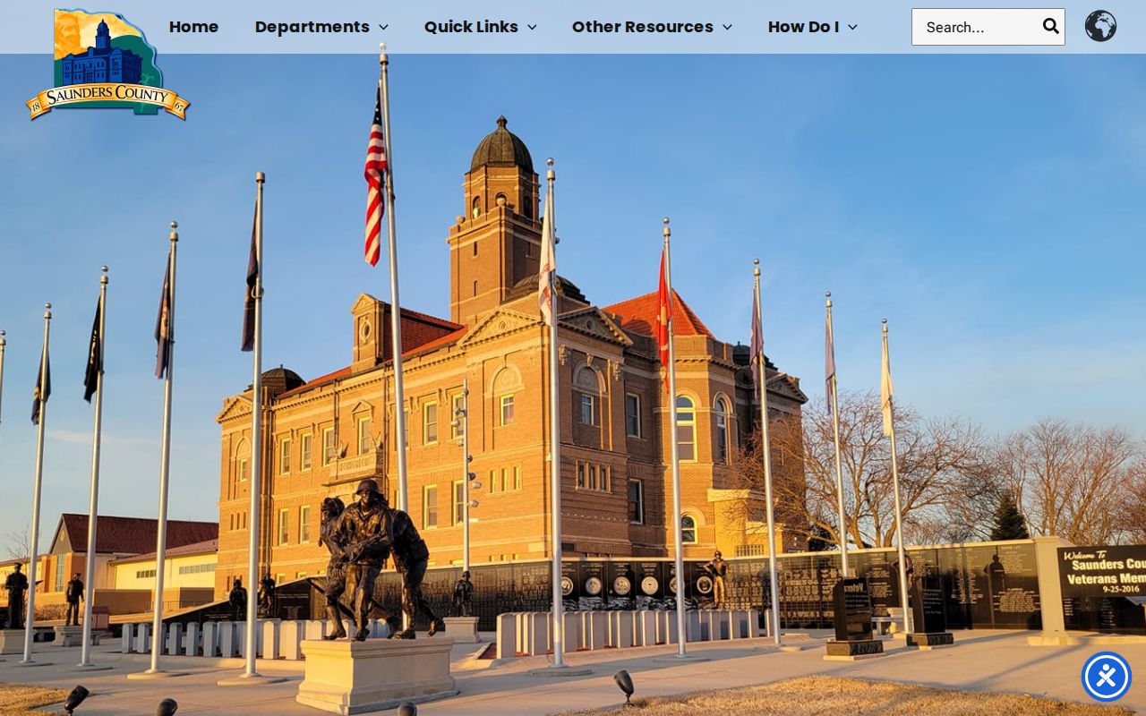 Saunders County official context for most-wanted program records